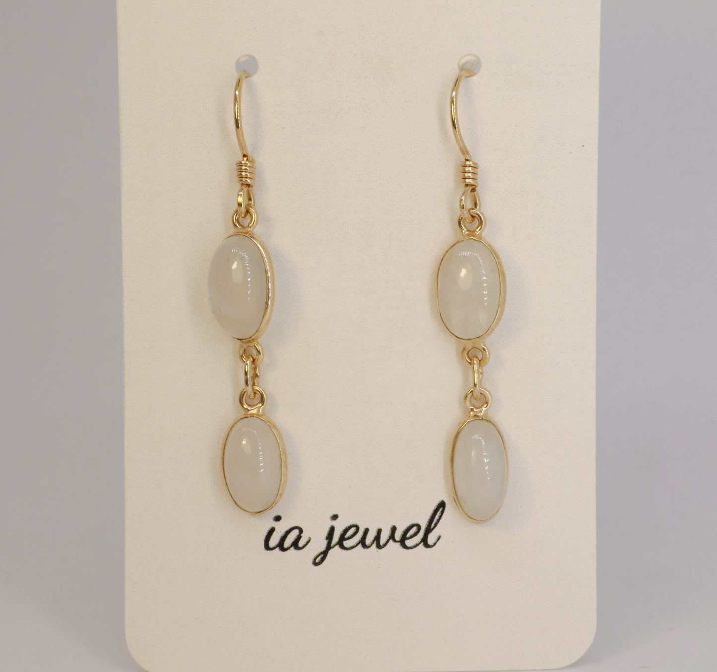 Moonstone 24k Gold Plated Earring