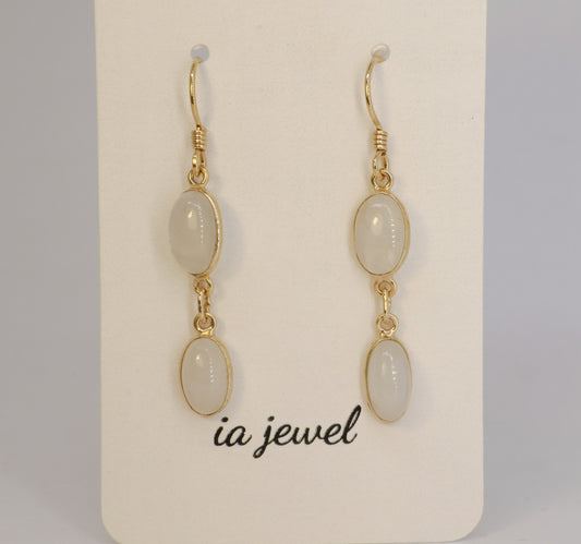 Moonstone 24k Gold Plated Earring