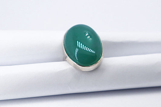 Green aventurine Sterling Silver Ring