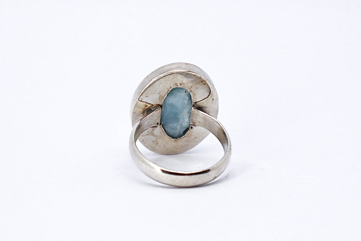 Larimar Sterling Silver Ring