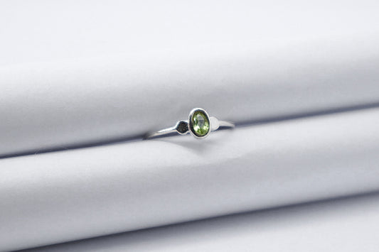 Peridot Sterling Silver Ring