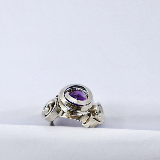 Gala Amethyst Solid Sterling Silver Ring