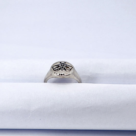 Oval signet Sterling Silver Ring