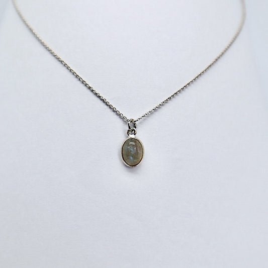 Silver Labradorite Necklace