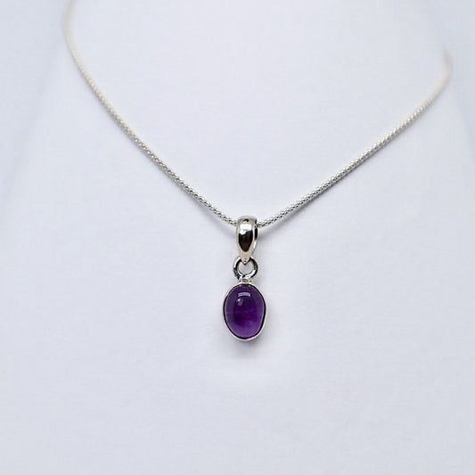 Silver Amethyst Necklace