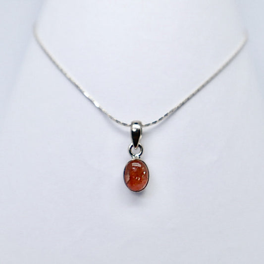 Silver Conelian Necklace