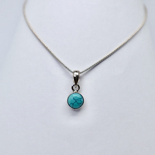 Silver Larimar Necklace