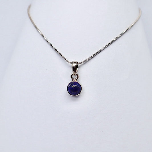 Silver Lapis Lazuli Necklace