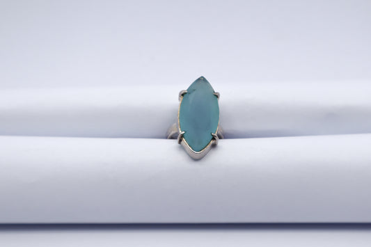 Chalcedony Sterling Silver Ring