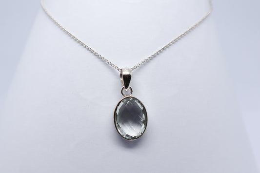 Topaz Silver Necklace