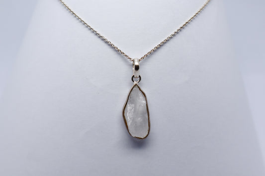 Crystal Quartz Silver Necklace