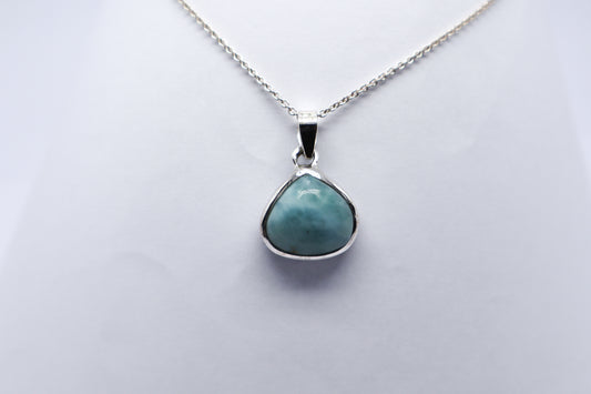 Larimar Sterling Silver Necklace