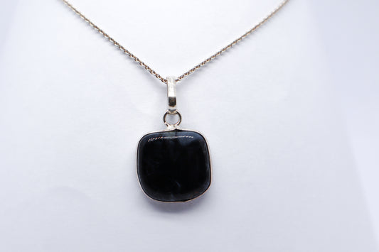 Obsidian Sterling Silver Necklace