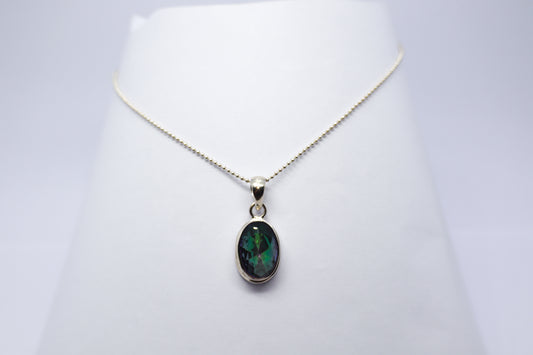 Mystic Topaz Sterling Silver Necklace