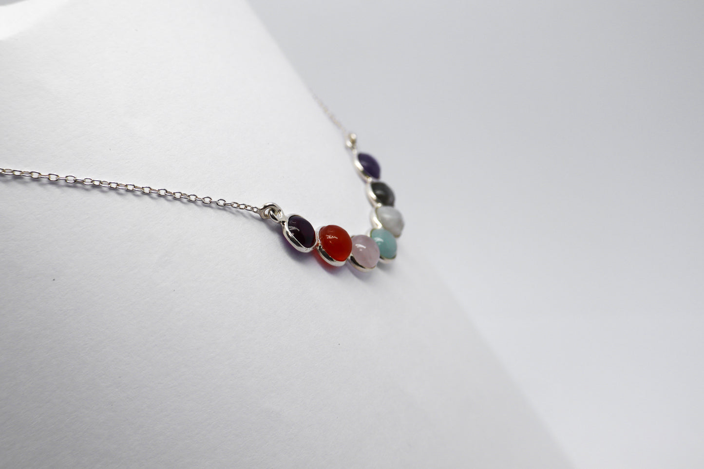 Multi-Stone Sterling Silver Necklace