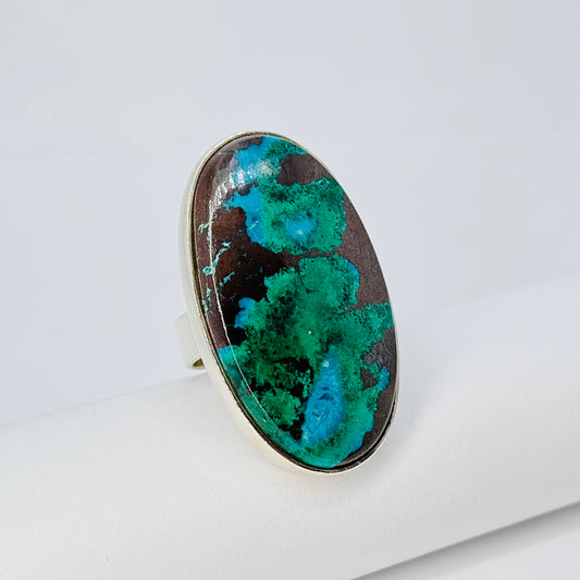 Azurite Sterling Silver Ring