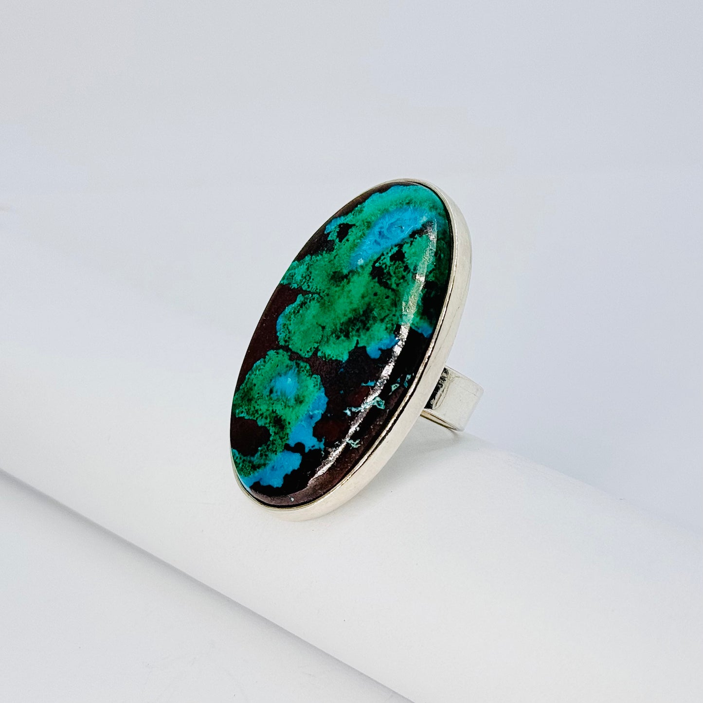 Azurite Sterling Silver Ring