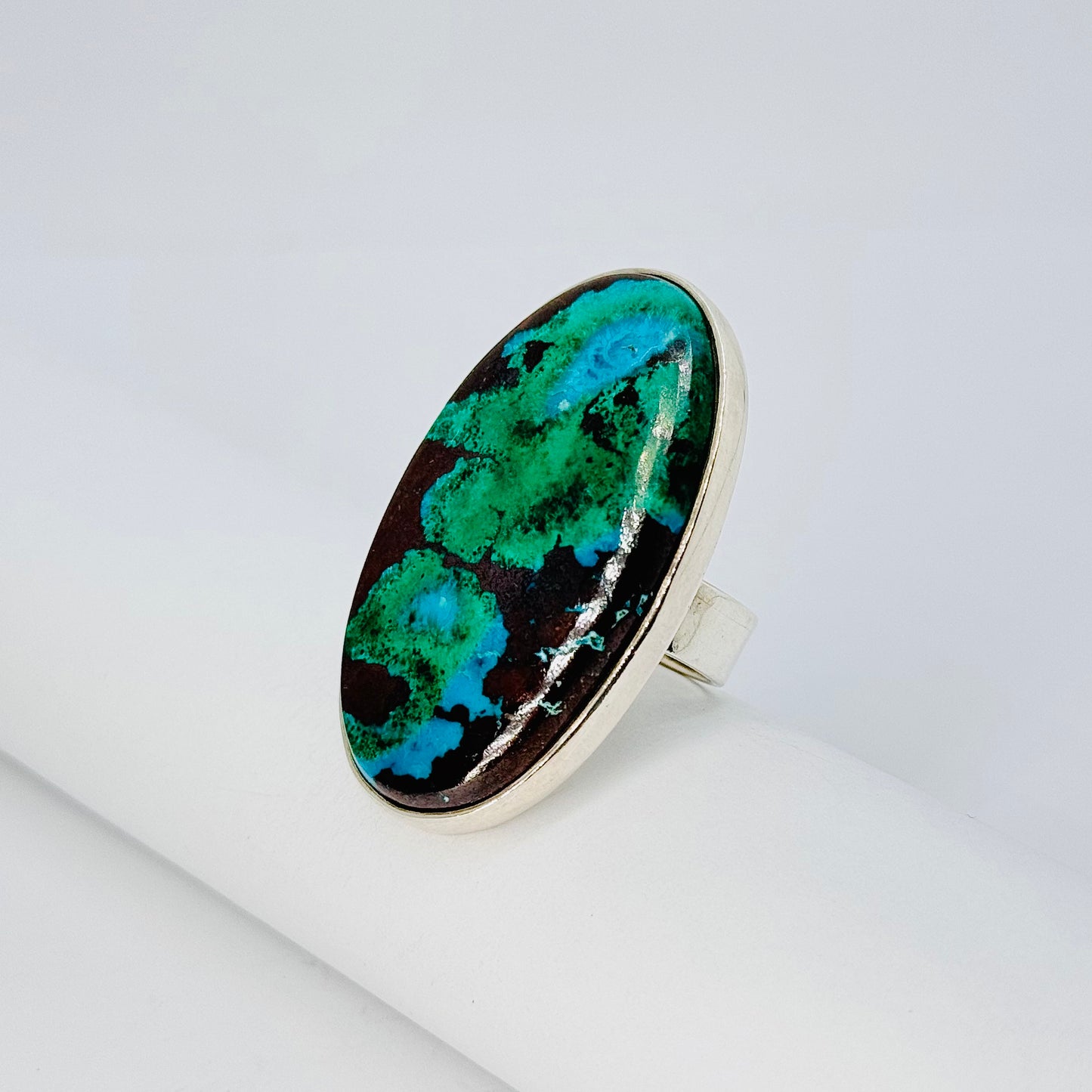 Azurite Sterling Silver Ring