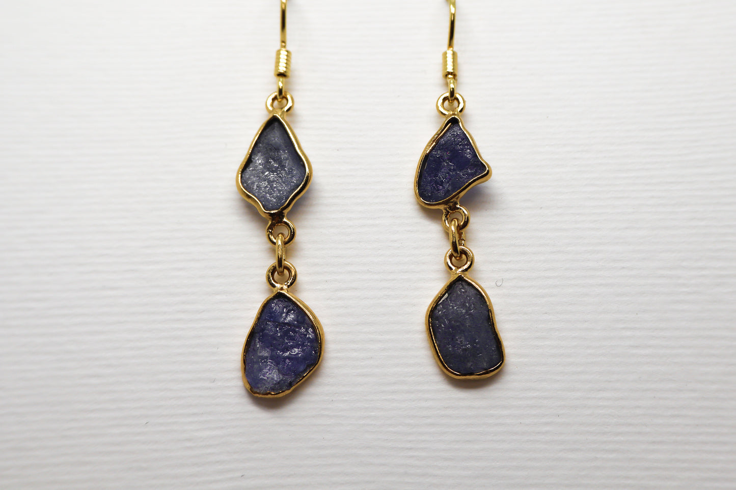 Tanzanite Gold Plated Sterling Silver earring