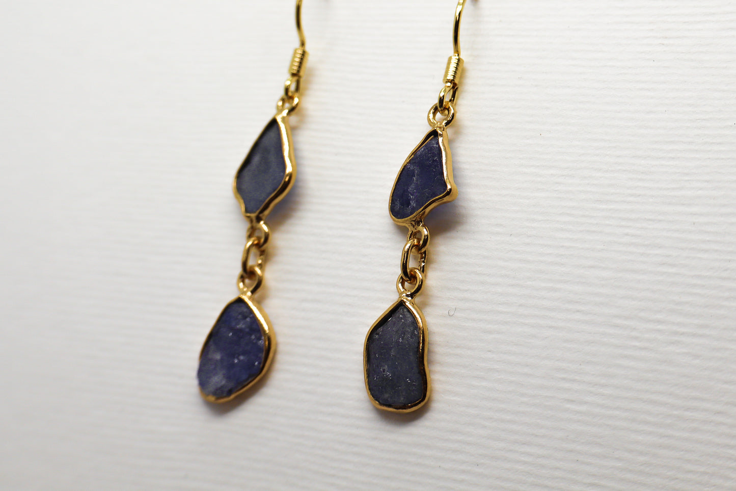 Tanzanite Gold Plated Sterling Silver earring