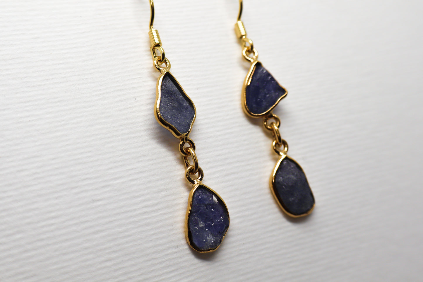 Tanzanite Gold Plated Sterling Silver earring