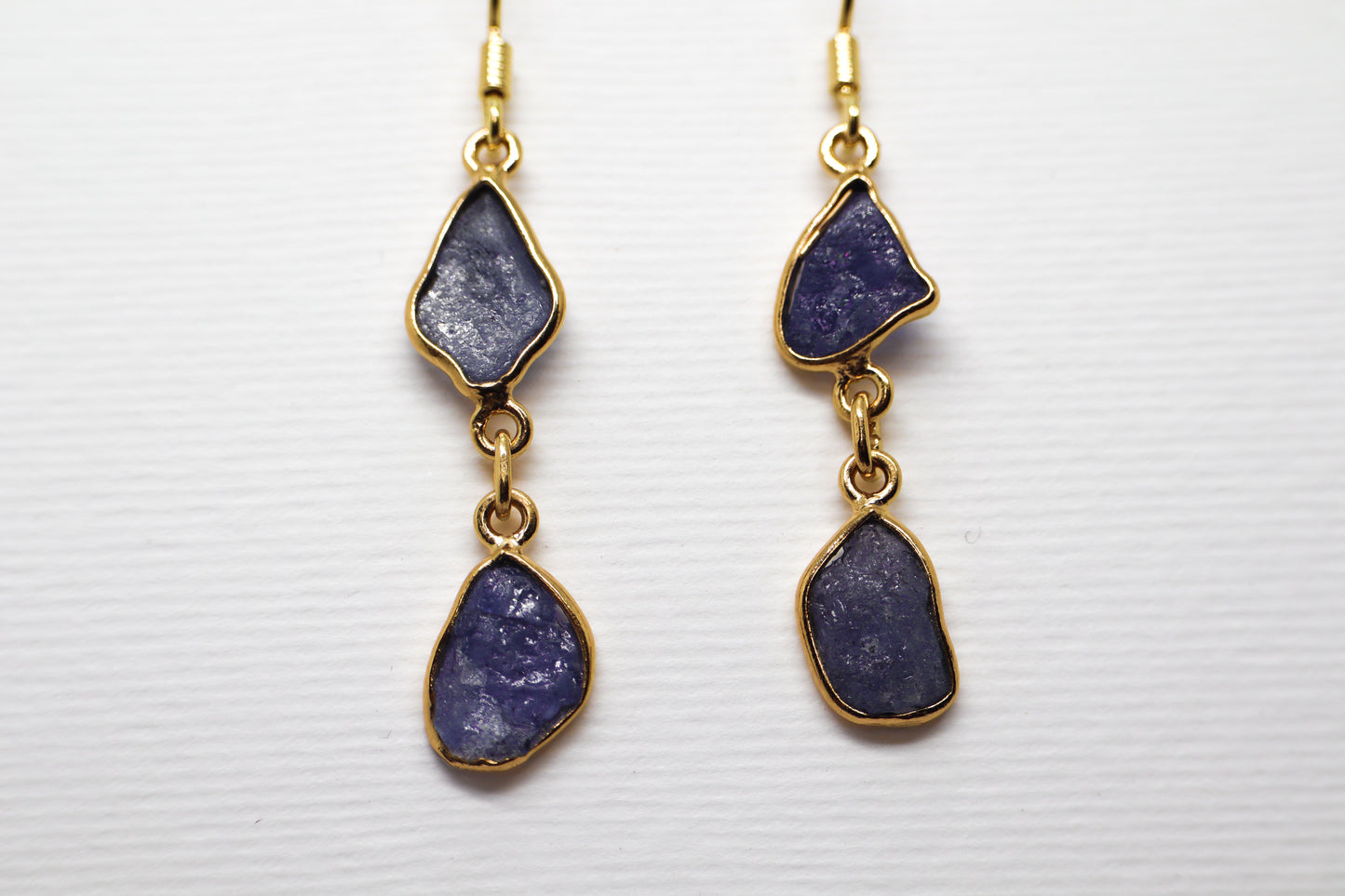 Tanzanite Gold Plated Sterling Silver earring