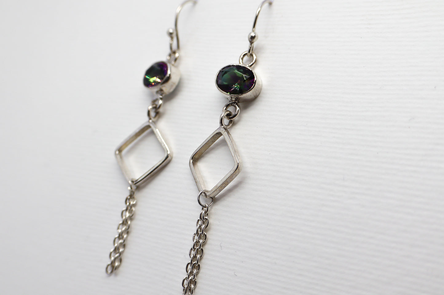 Mystic Topaz Sterling Silver earring