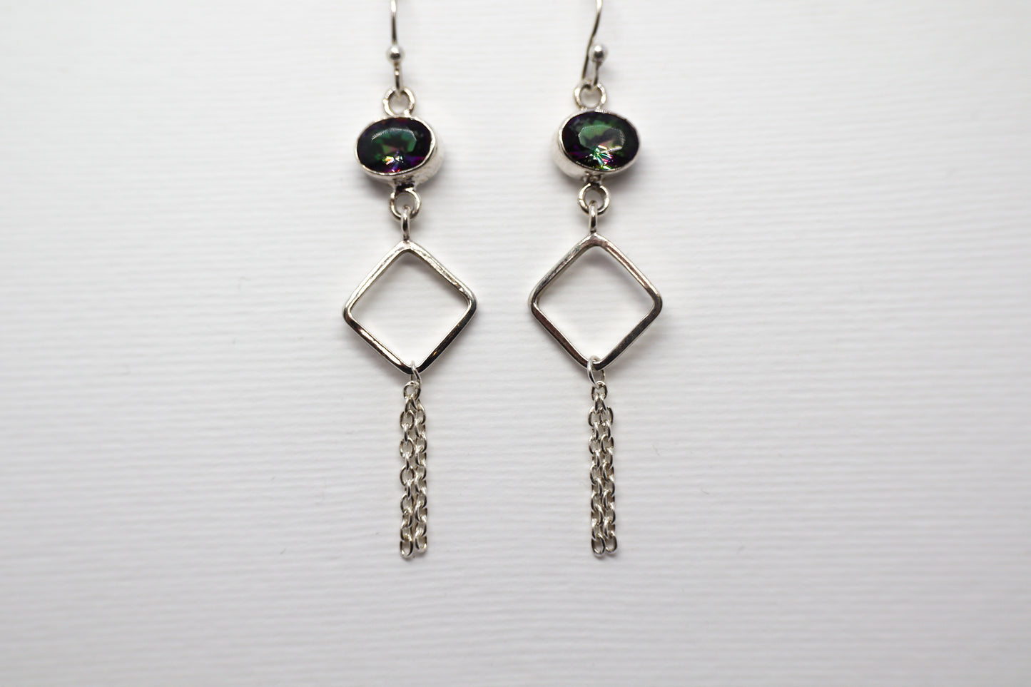 Mystic Topaz Sterling Silver earring