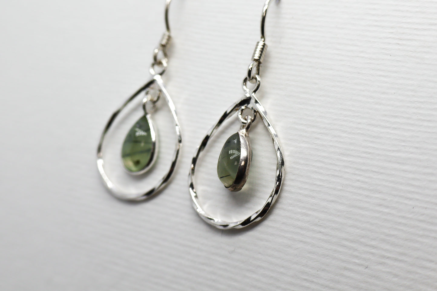 Prehnite Sterling Silver earring