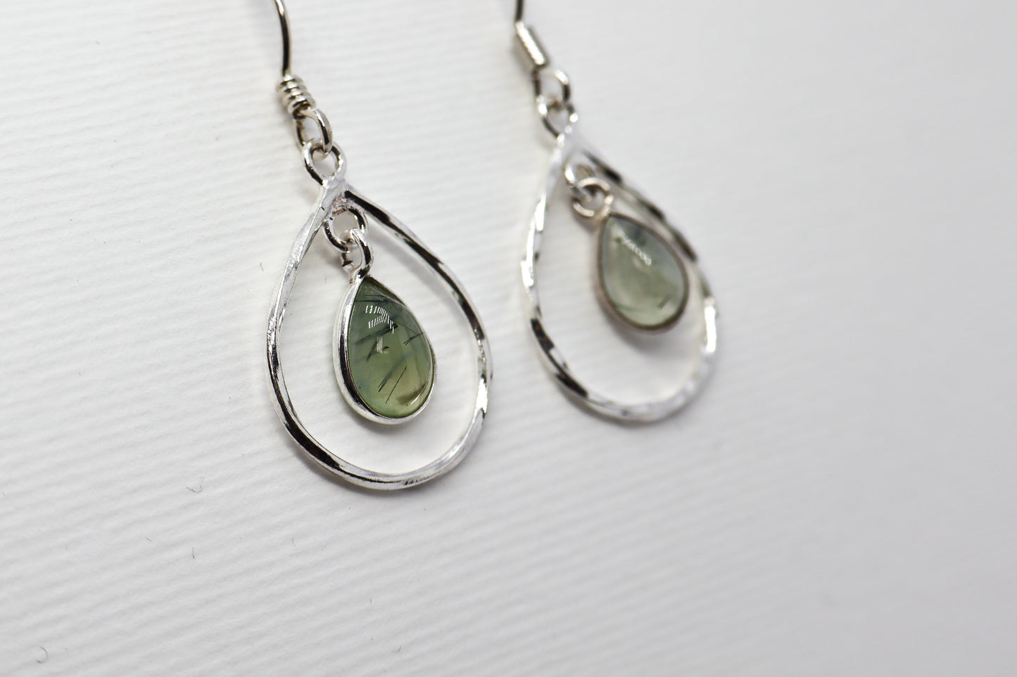 Prehnite Sterling Silver earring