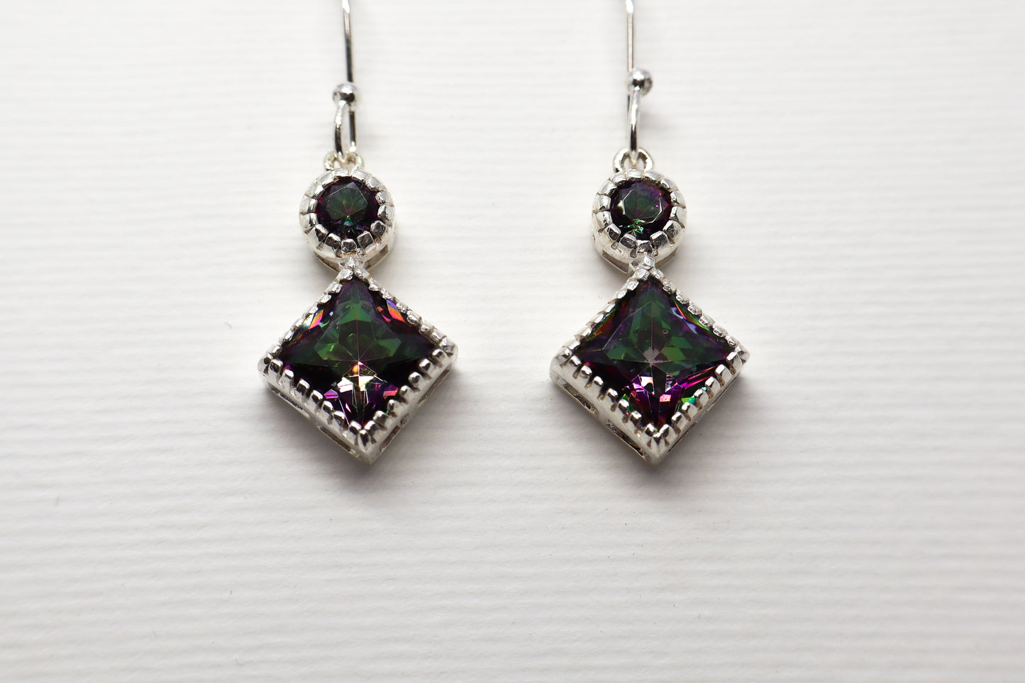 Mystic Topaz Sterling Silver earring