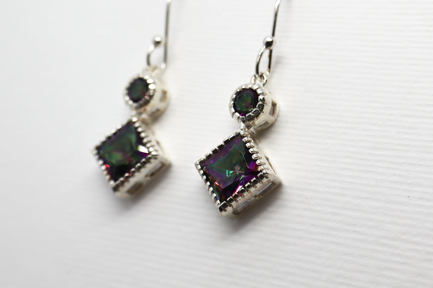 Mystic Topaz Sterling Silver earring