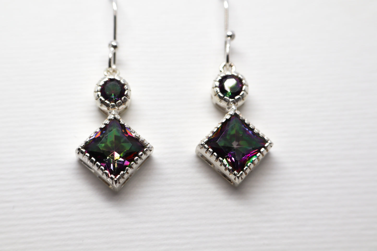 Mystic Topaz Sterling Silver earring