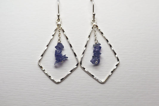 Tanzanite Sterling Silver earring