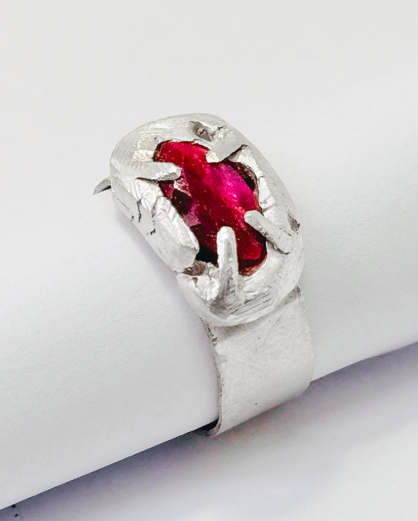 Cosmic Ruby Ring 9.99 Silver