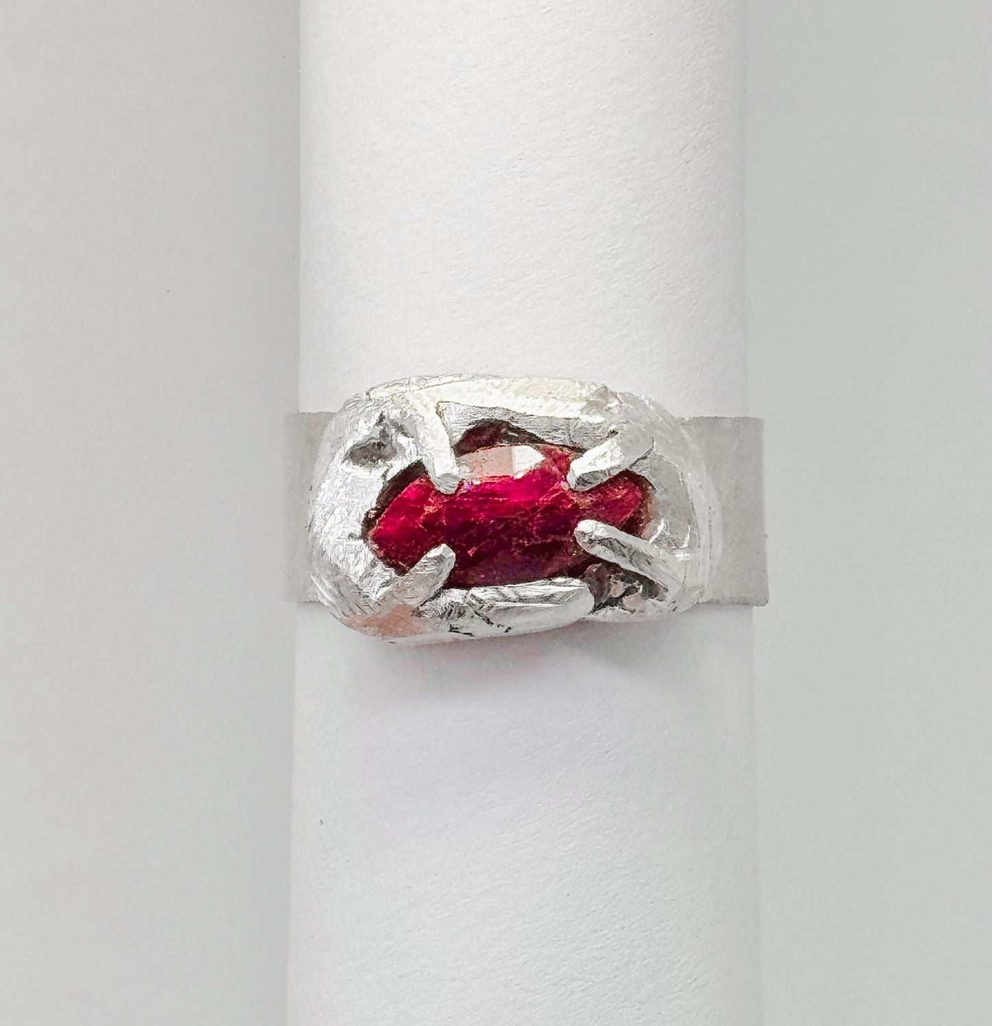 Cosmic Ruby Ring 9.99 Silver