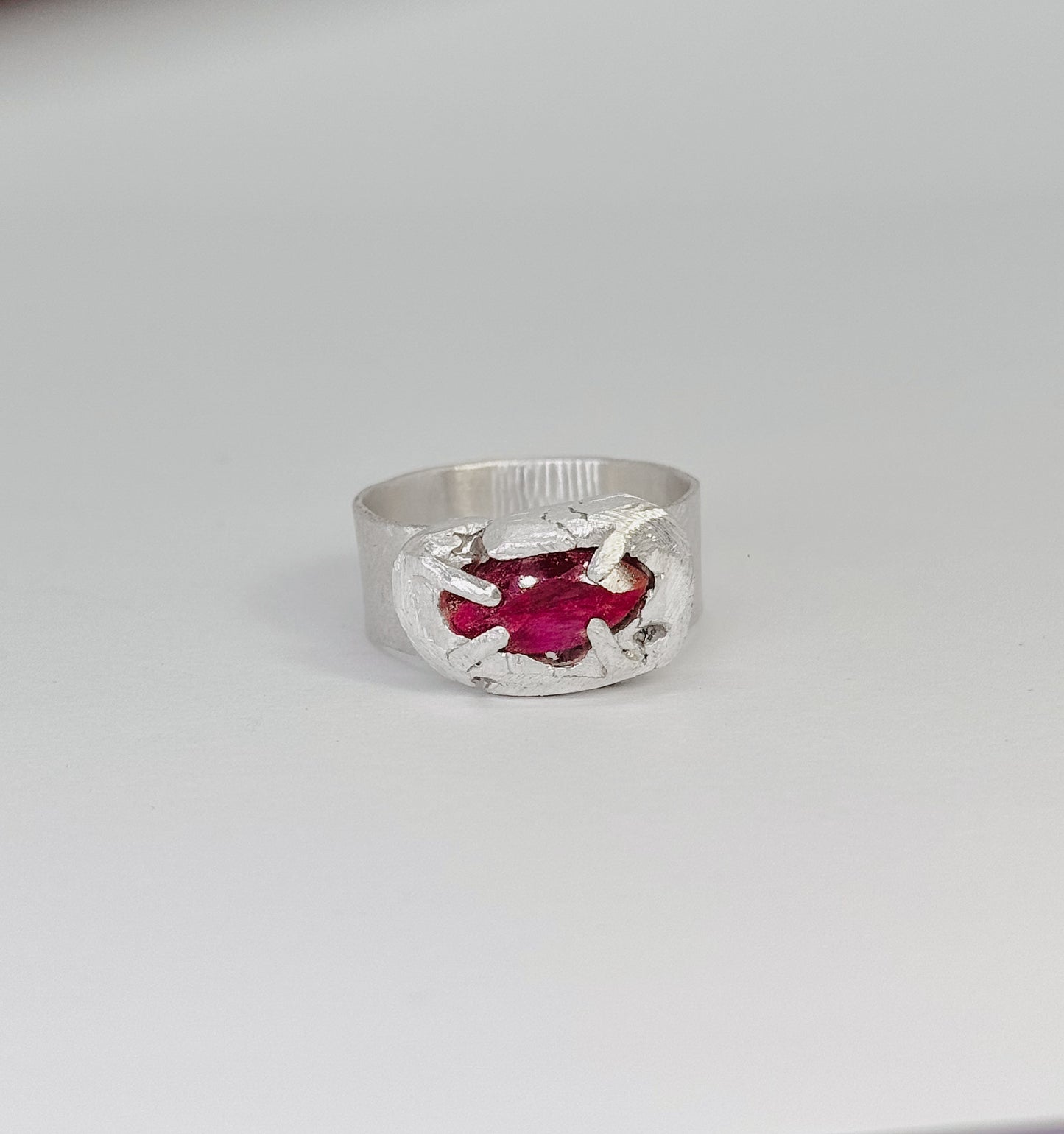 Cosmic Ruby Ring 9.99 Silver