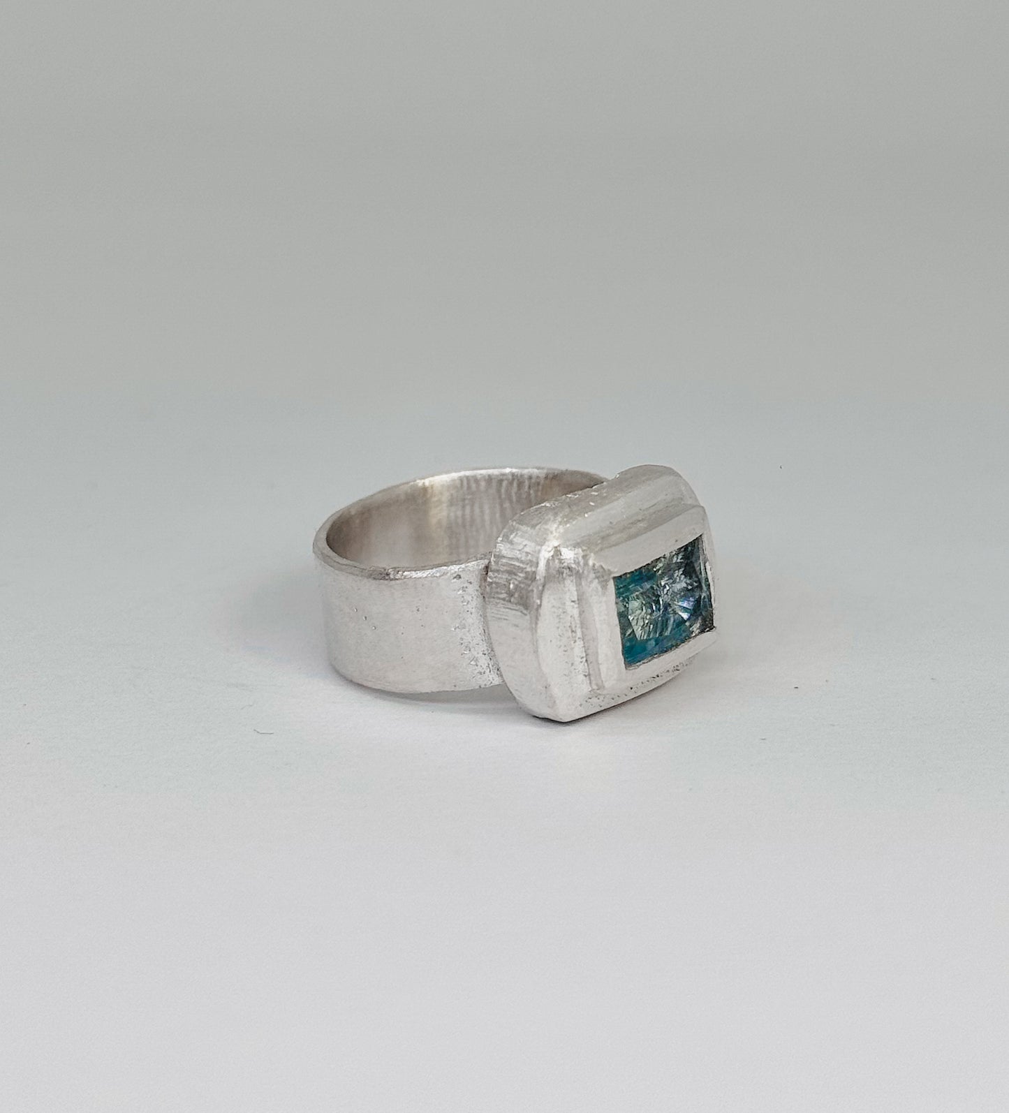 Cosmic Sky-Blue Topaz Ring 9.99 Silver
