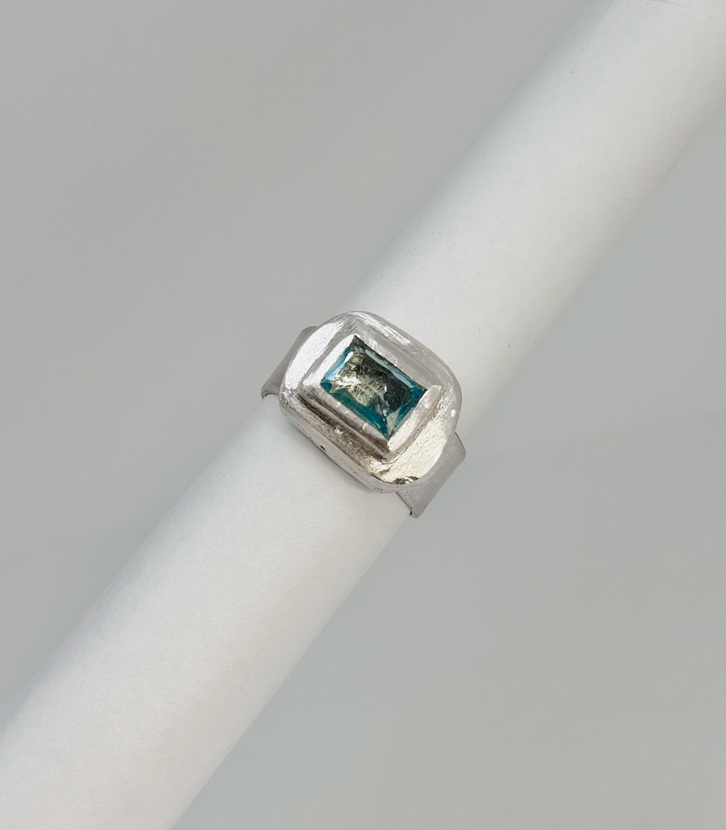 Cosmic Sky-Blue Topaz Ring 9.99 Silver