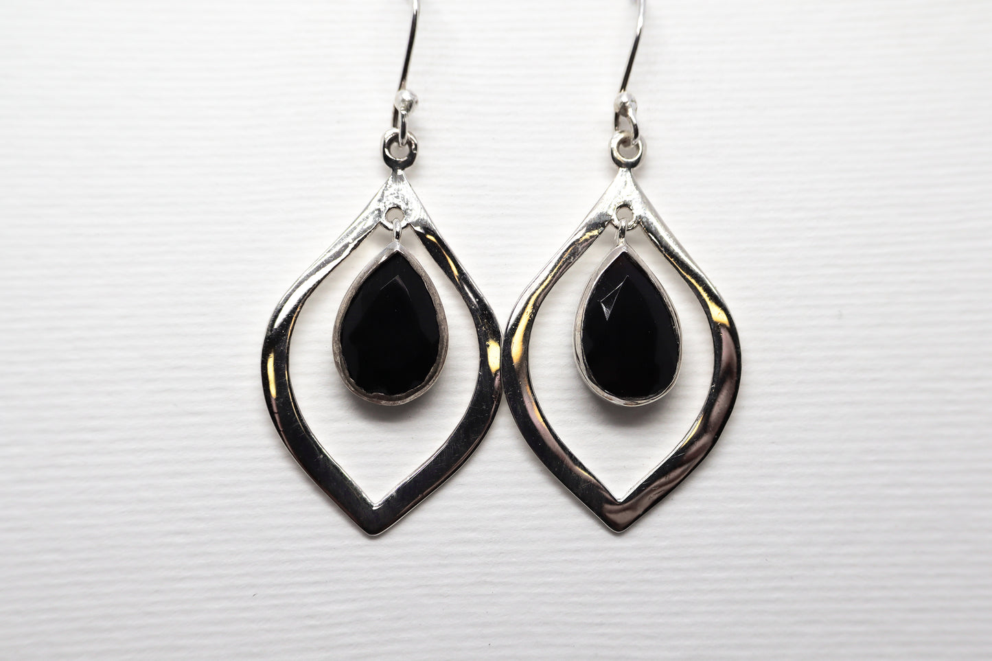 Black Onyx  Sterling Silver Earring