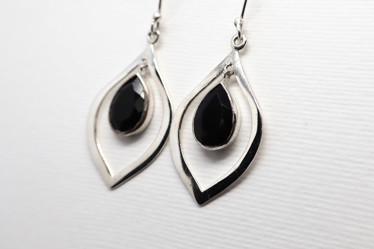 Black Onyx  Sterling Silver Earring