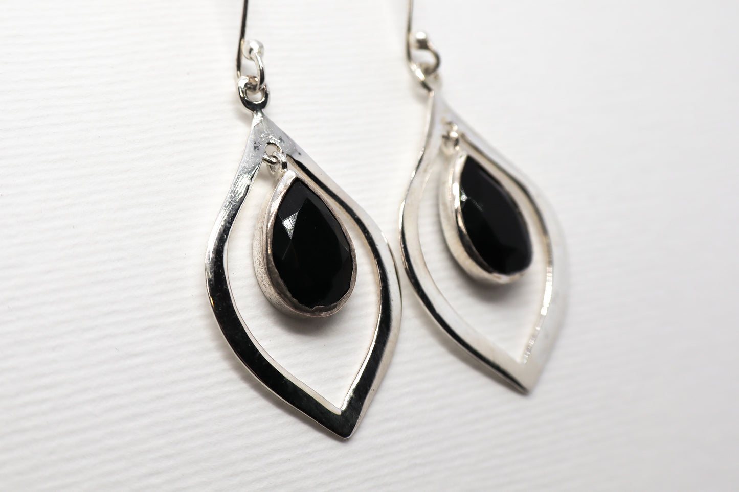 Black Onyx  Sterling Silver Earring