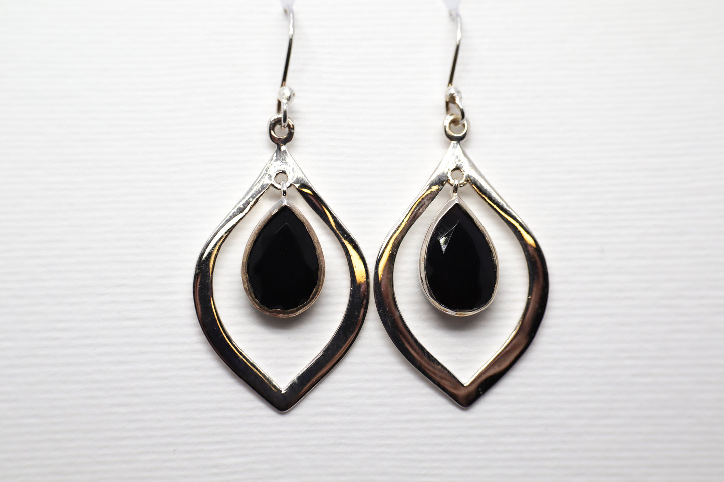 Black Onyx  Sterling Silver Earring