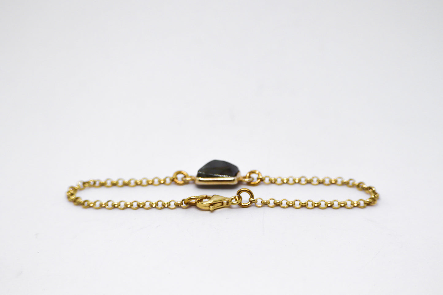 Labradorite Gold Plated Sterling Silver Bracelet