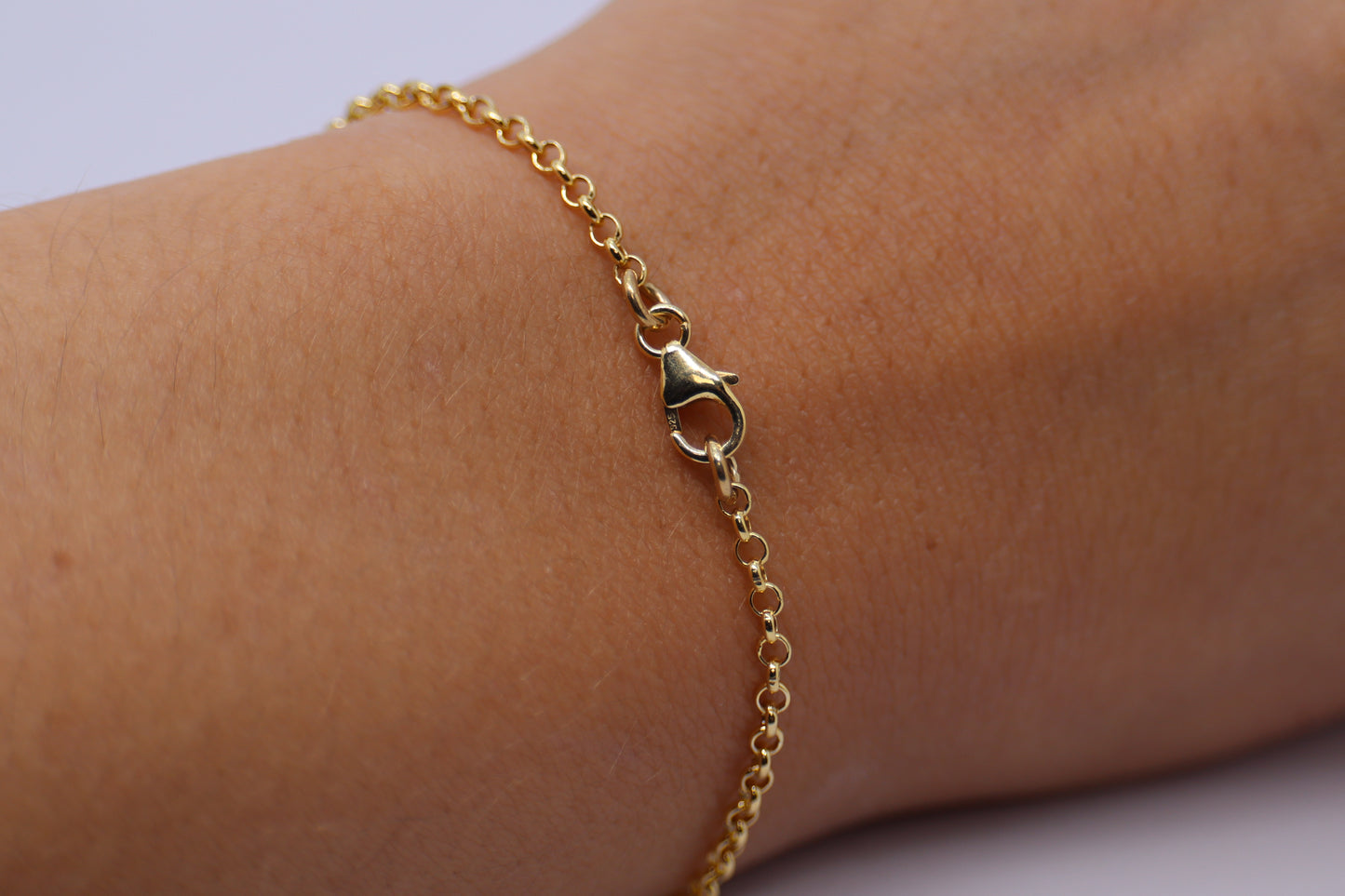 Ruby Gold Plated Sterling Silver Bracelet