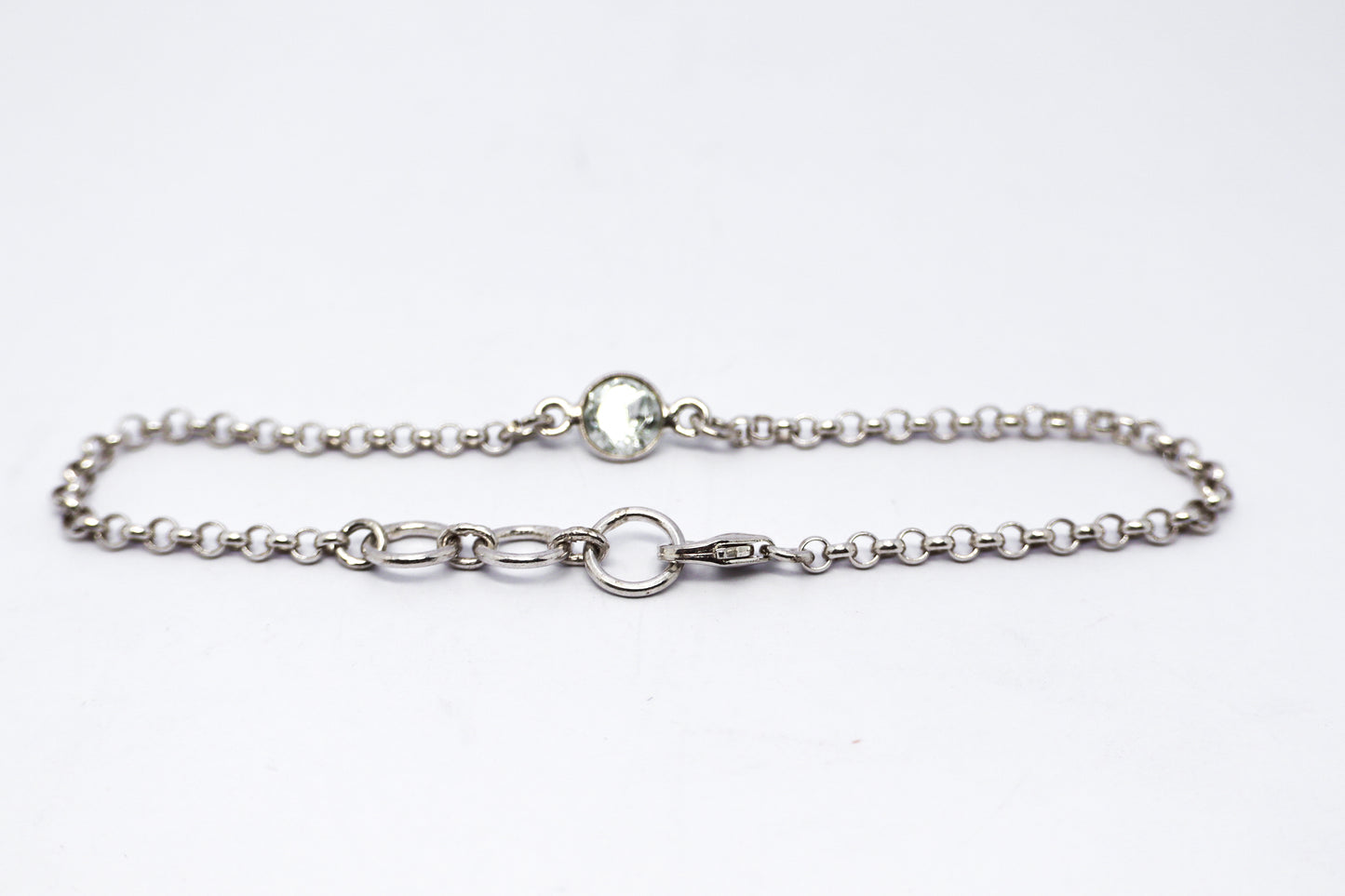 Crystal Quartz Sterling Silver Bracelet