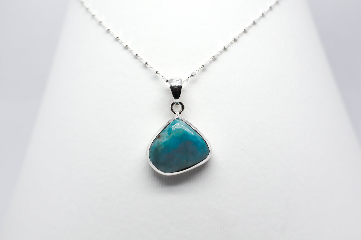 Larimar Silver Necklace