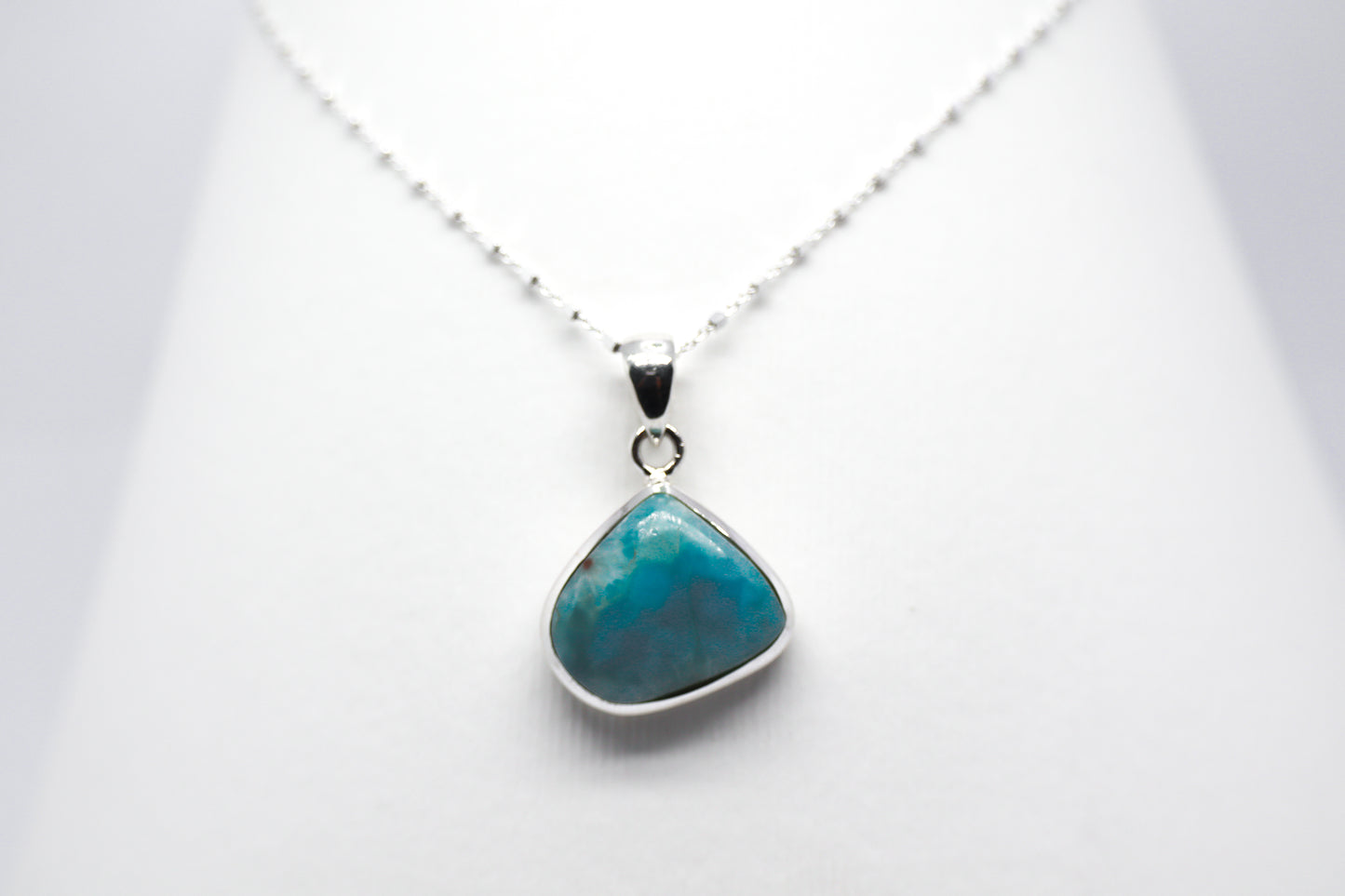 Larimar Silver Necklace