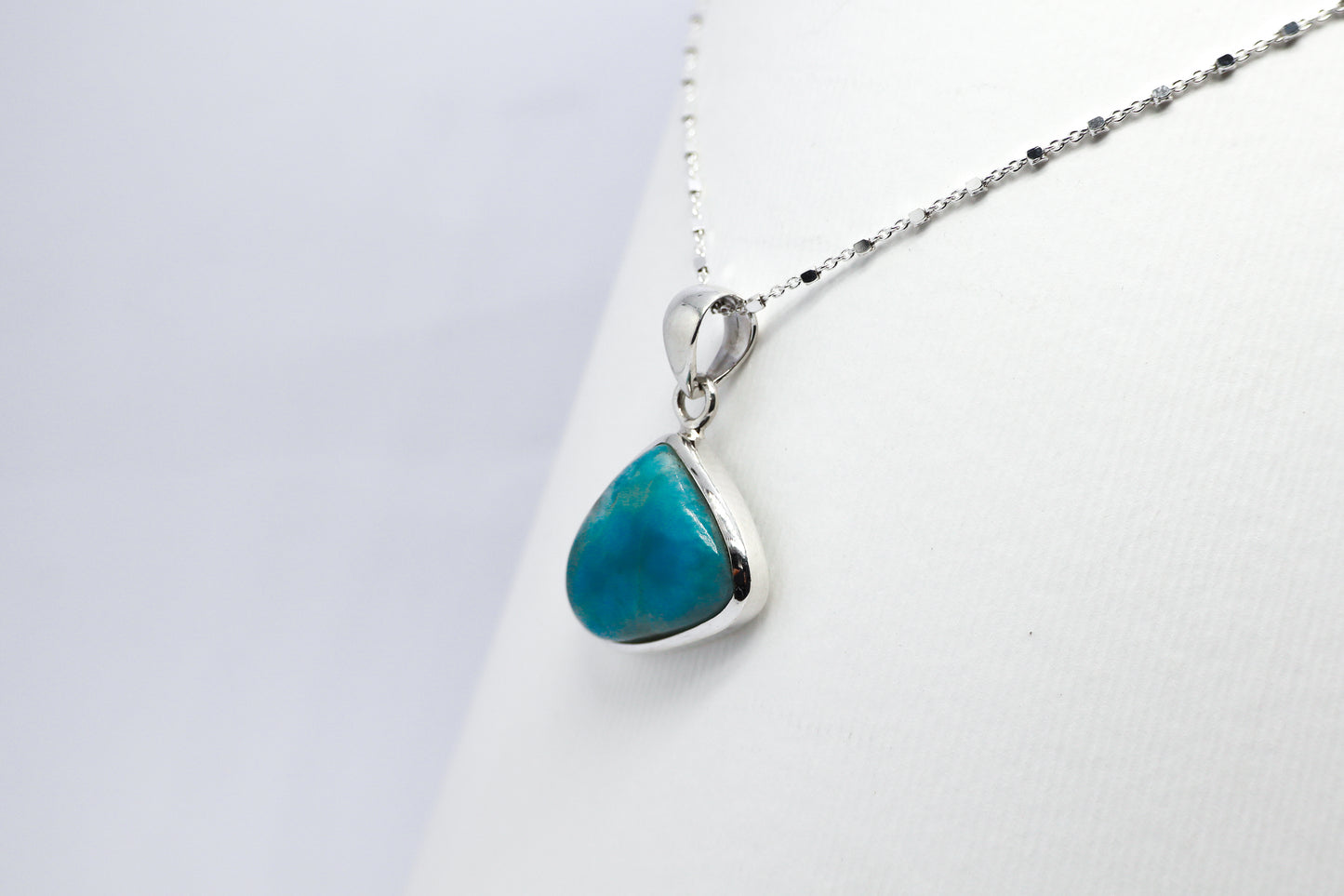 Larimar Silver Necklace