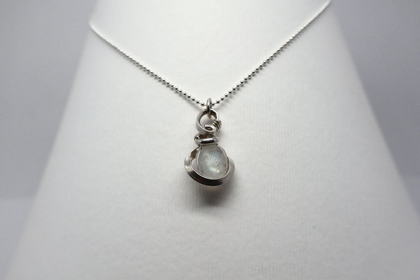 Moonstone Silver Necklace